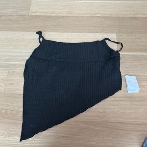 Black Asymmetrical tank